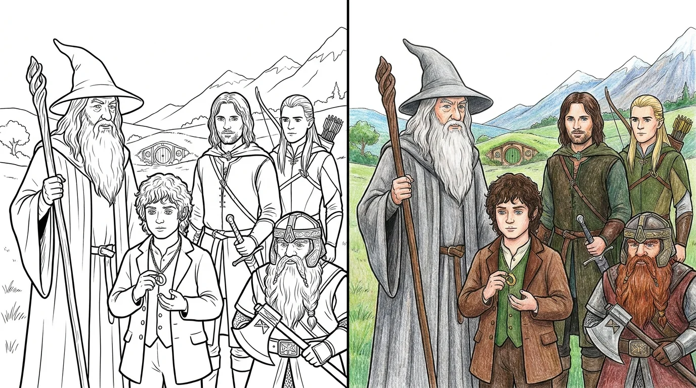 39 Lord Of The Rings Coloring Pages (Free PDFs)