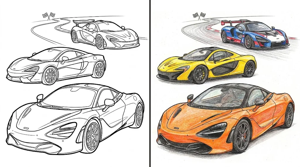 42 Mclaren Coloring Pages (Free PDFs)