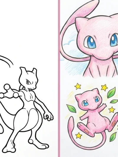 Mew coloring pages