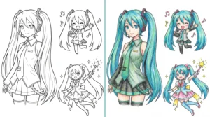 miku coloring pages