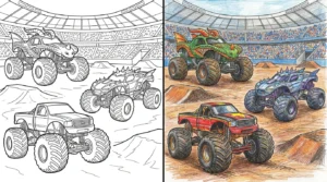 monster jam coloring pages