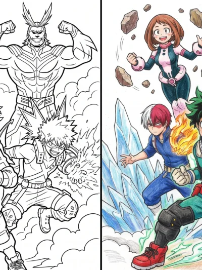 My Hero Academia coloring pages