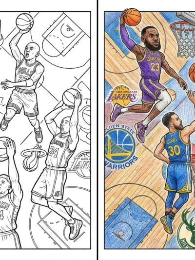 Nba coloring pages