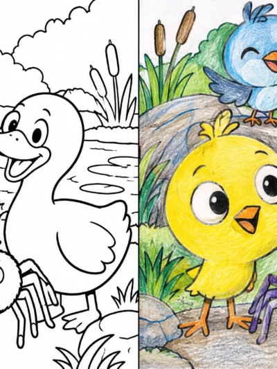 Peep coloring pages
