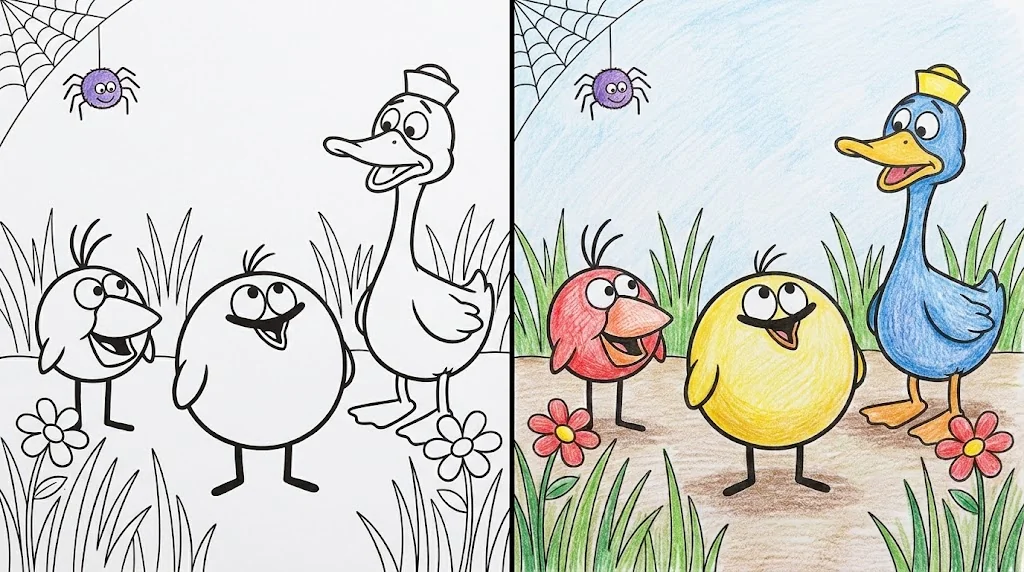 44 Peep Coloring Pages (Free PDFs)