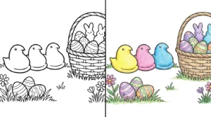 peeps coloring pages