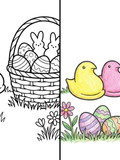 Peeps coloring pages