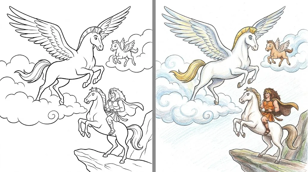 pegasus coloring pages
