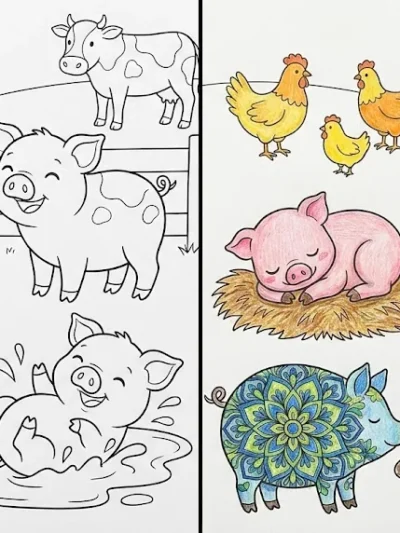 Piggy coloring pages