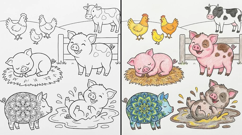 41 Piggy Coloring Pages (Free PDFs)