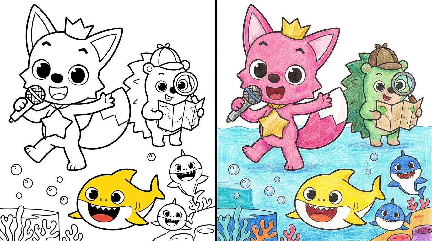 43 Pinkfong Coloring Pages (Free PDFs)