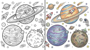 planet coloring pages