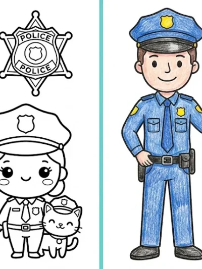 Police Officer coloring pages