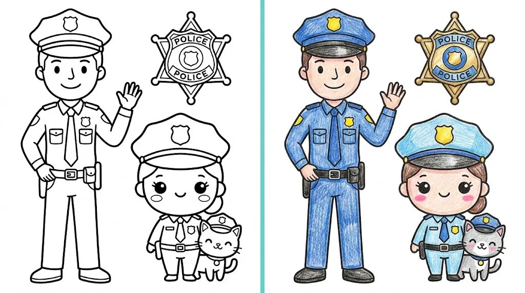 41 Police Officer Coloring Pages (Free PDFs)