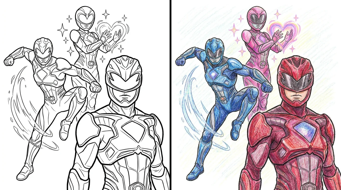 power ranger coloring pages