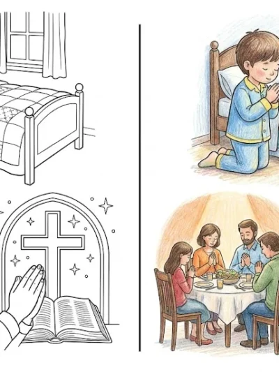 Prayer coloring pages