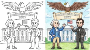 presidents day 2027 coloring pages