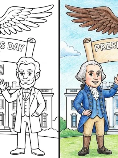 Presidents Day 2027 coloring pages