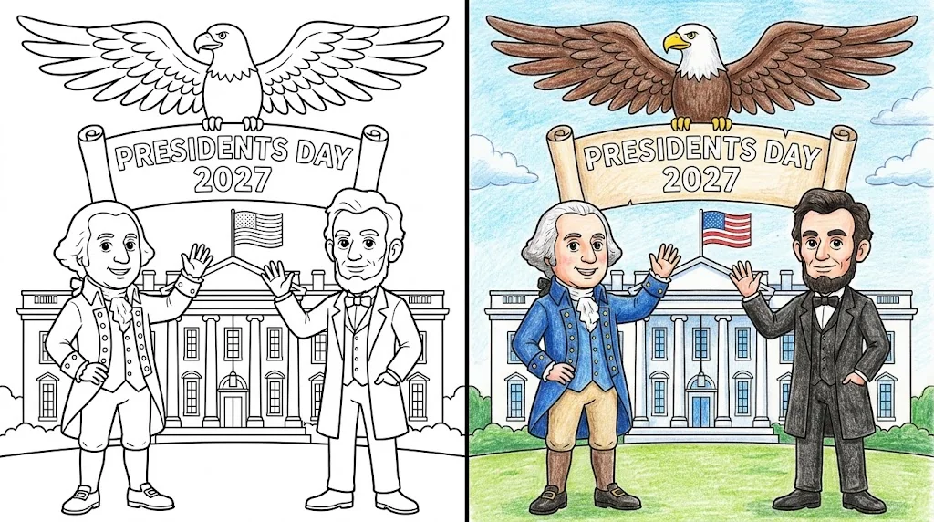 40 Presidents Day 2027 Coloring Pages (Free PDFs)