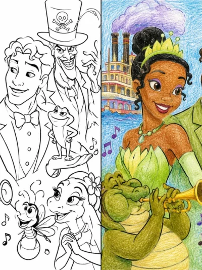 Princess And The Frog coloring pages