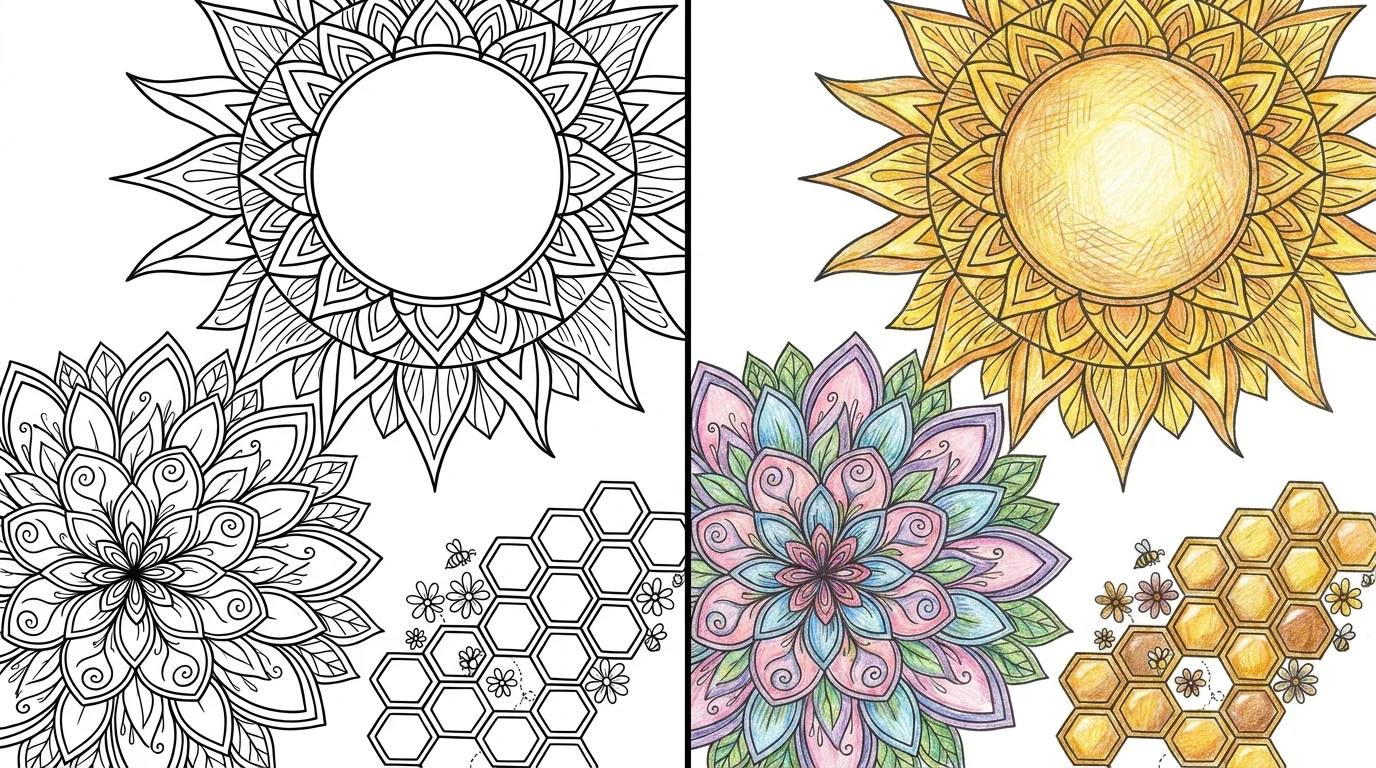 40 Relaxing Coloring Pages (Free PDFs)