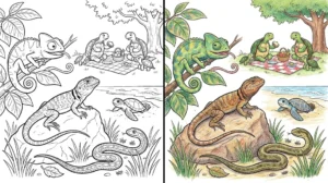 reptile coloring pages