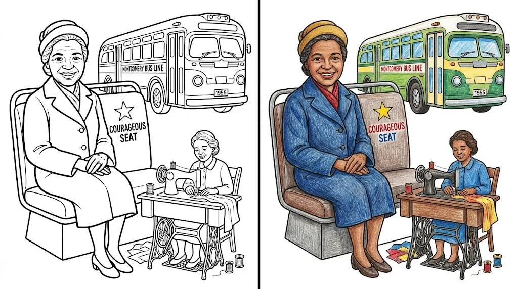 38 Rosa Parks Coloring Pages (Free PDFs)