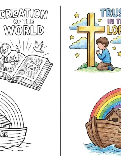 Scripture coloring pages