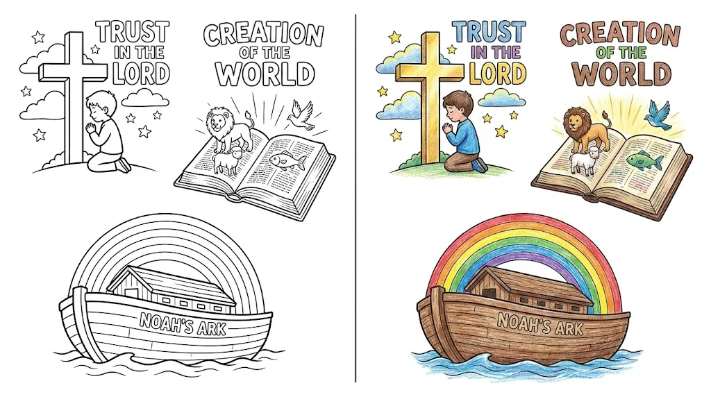 40 Scripture Coloring Pages (Free PDFs)