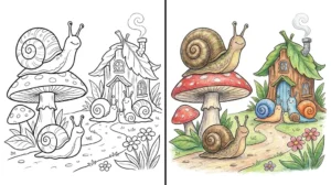 snail coloring pages