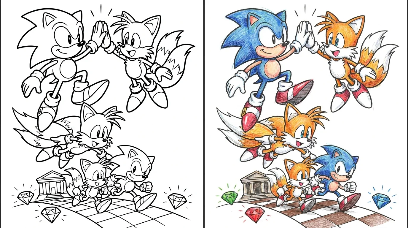 41 Sonic And Tails Coloring Pages (Free PDFs)