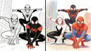 spidey and friends coloring pages