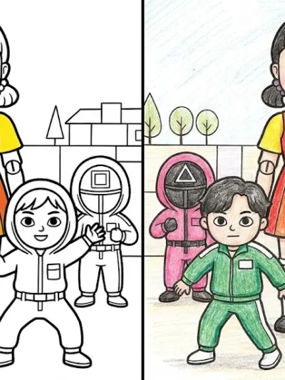 Squid Game coloring pages