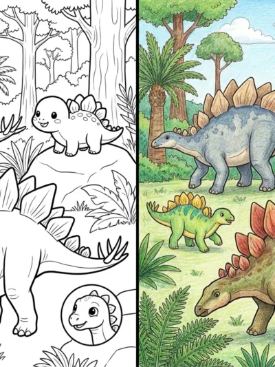 Stegosaurus coloring pages