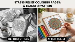 stress relief coloring pages