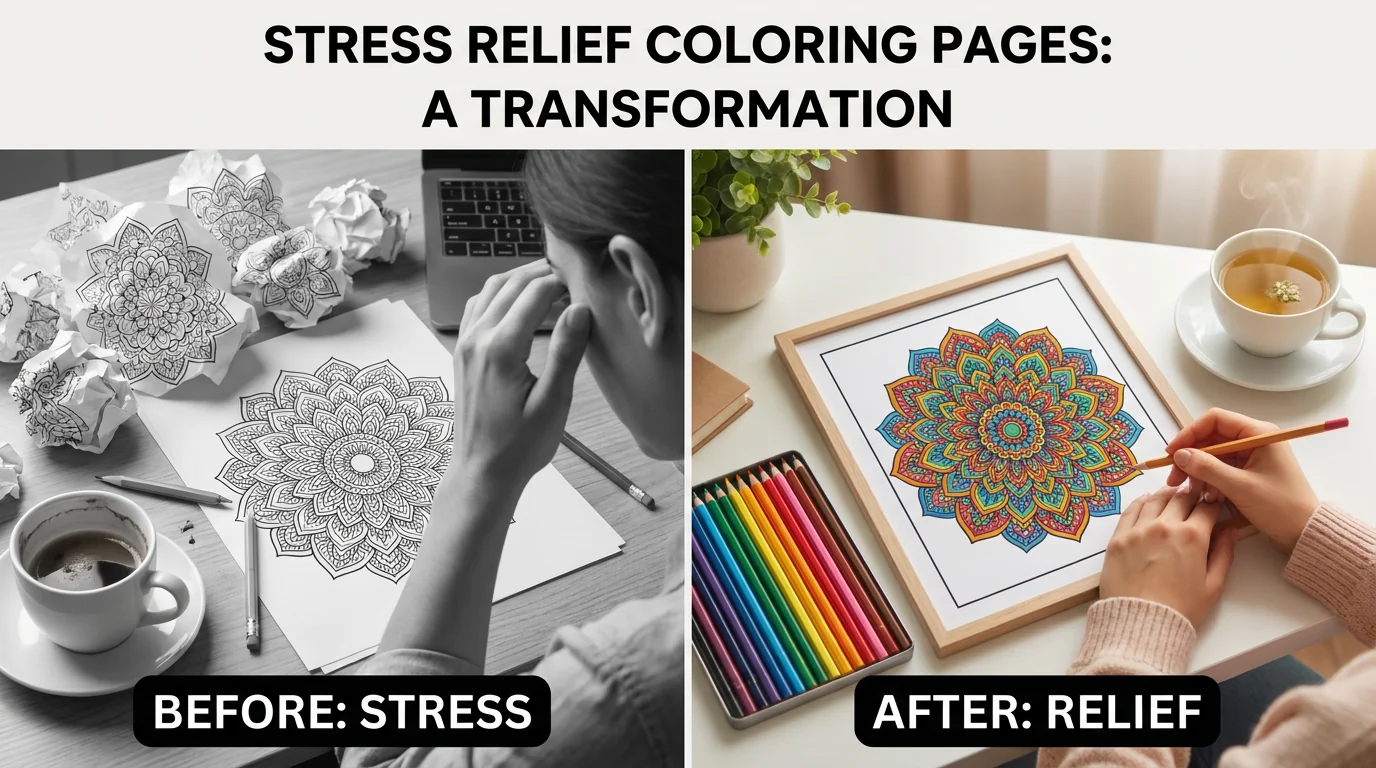 43 Stress Relief Coloring Pages (Free PDFs)