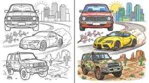toyota coloring pages
