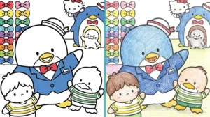tuxedo sam coloring pages