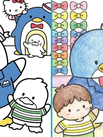 Tuxedo Sam coloring pages
