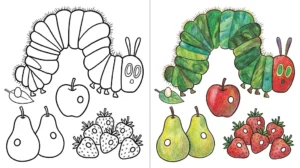 very hungry caterpillar coloring pages