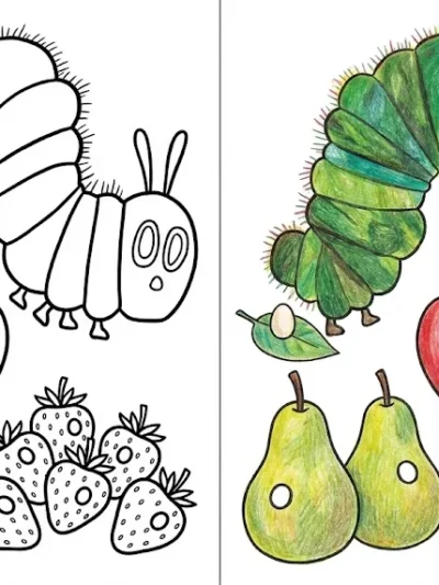 Very Hungry Caterpillar coloring pages