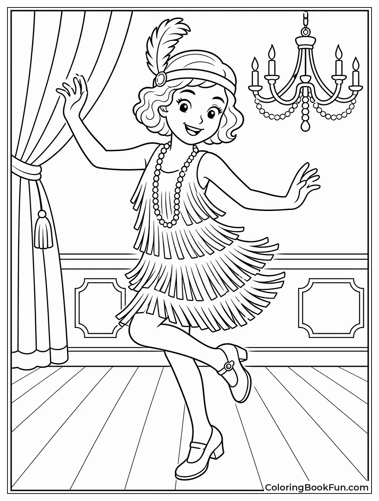 Flapper Dances the Charleston