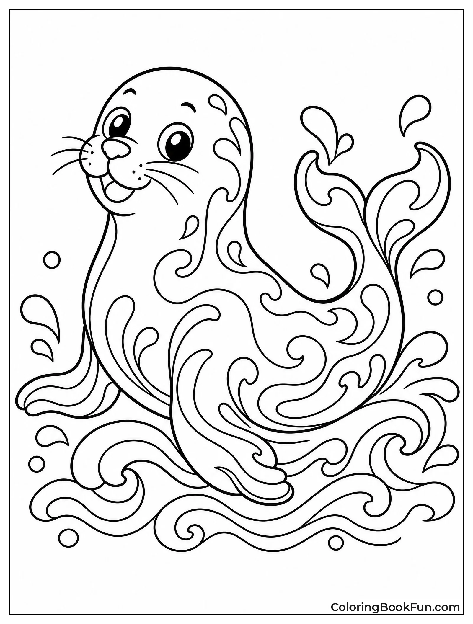 Fluid Seal Made of Swirls