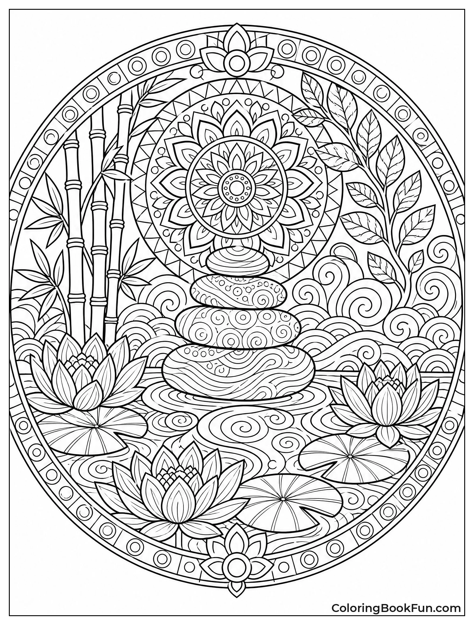 Tiny Sections Fill Intricate Design