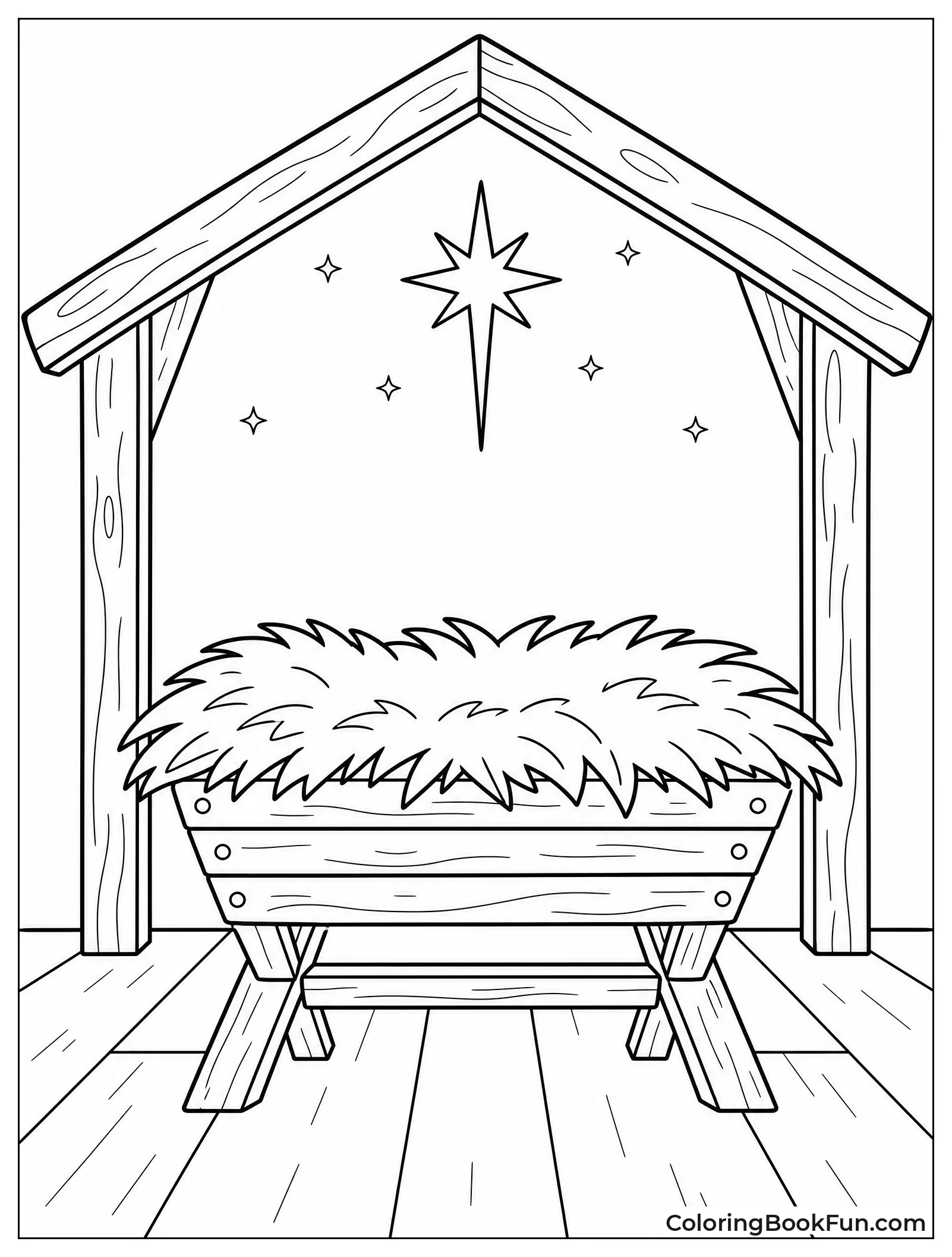 Empty Manger Waits in the Stable