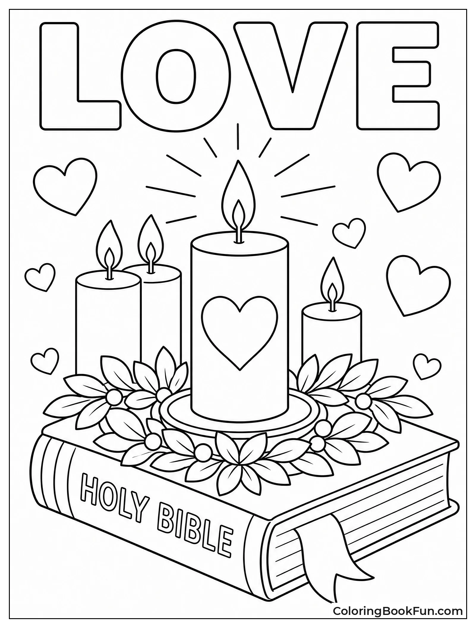 Lighting the Love Candle on Sunday