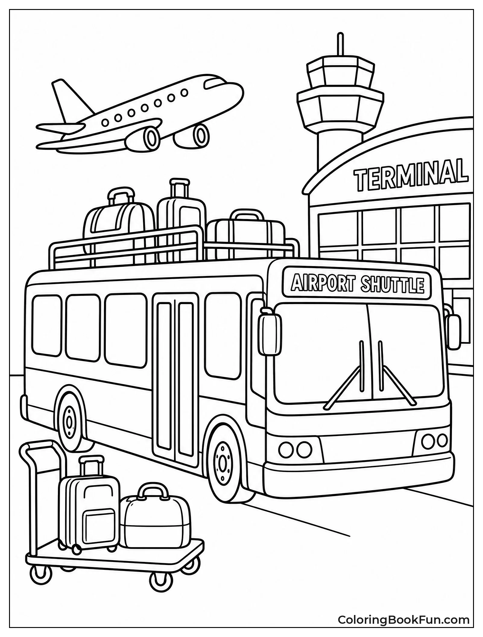 Shuttle Bus At Airport