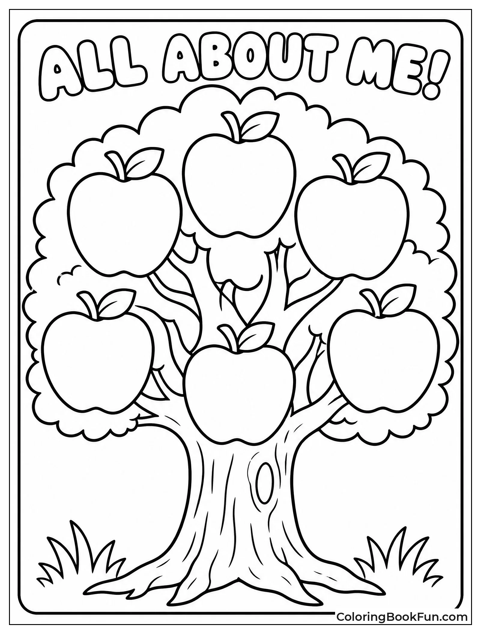Oak Tree with Family Apples