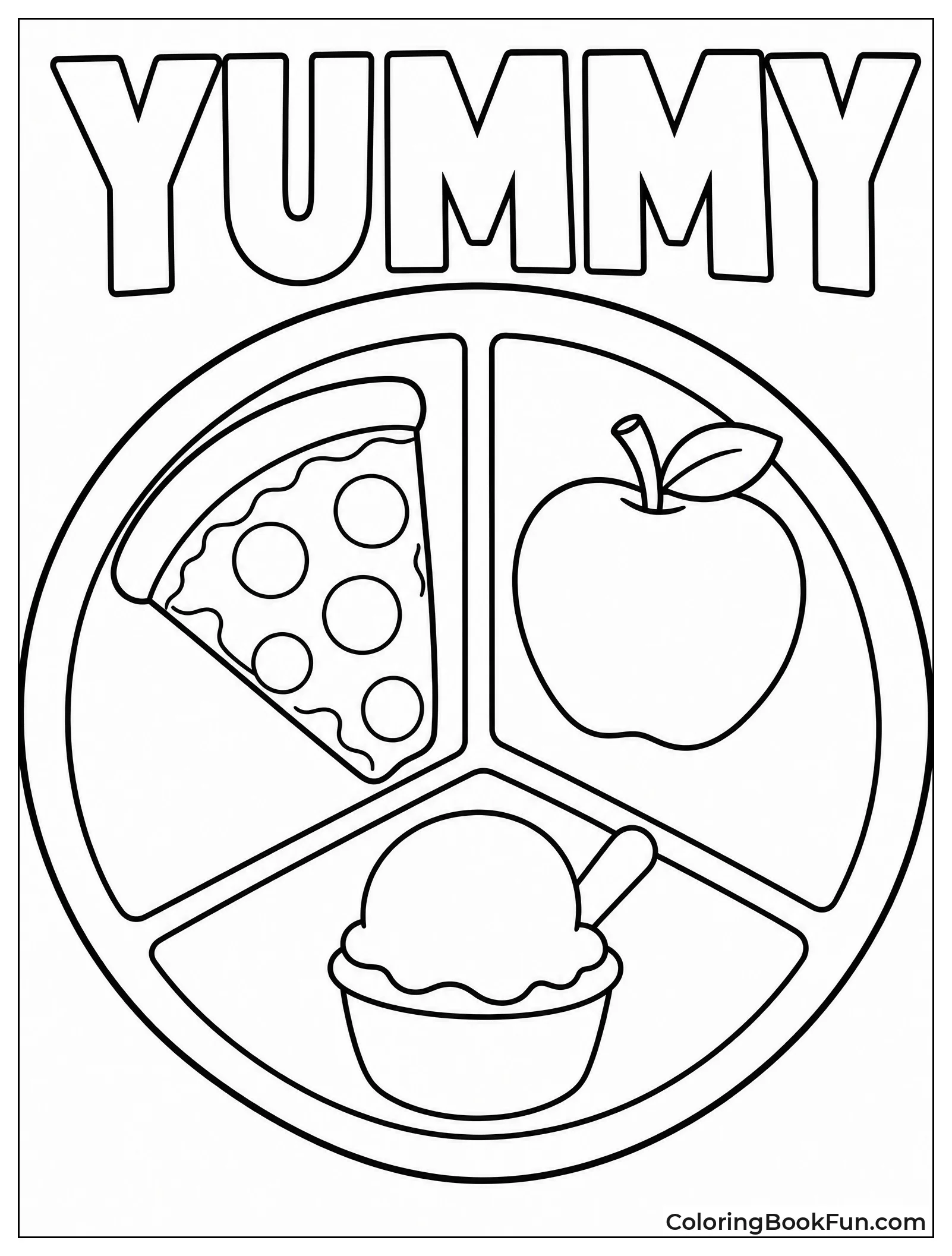 Dinner Plate of Favorite Foods