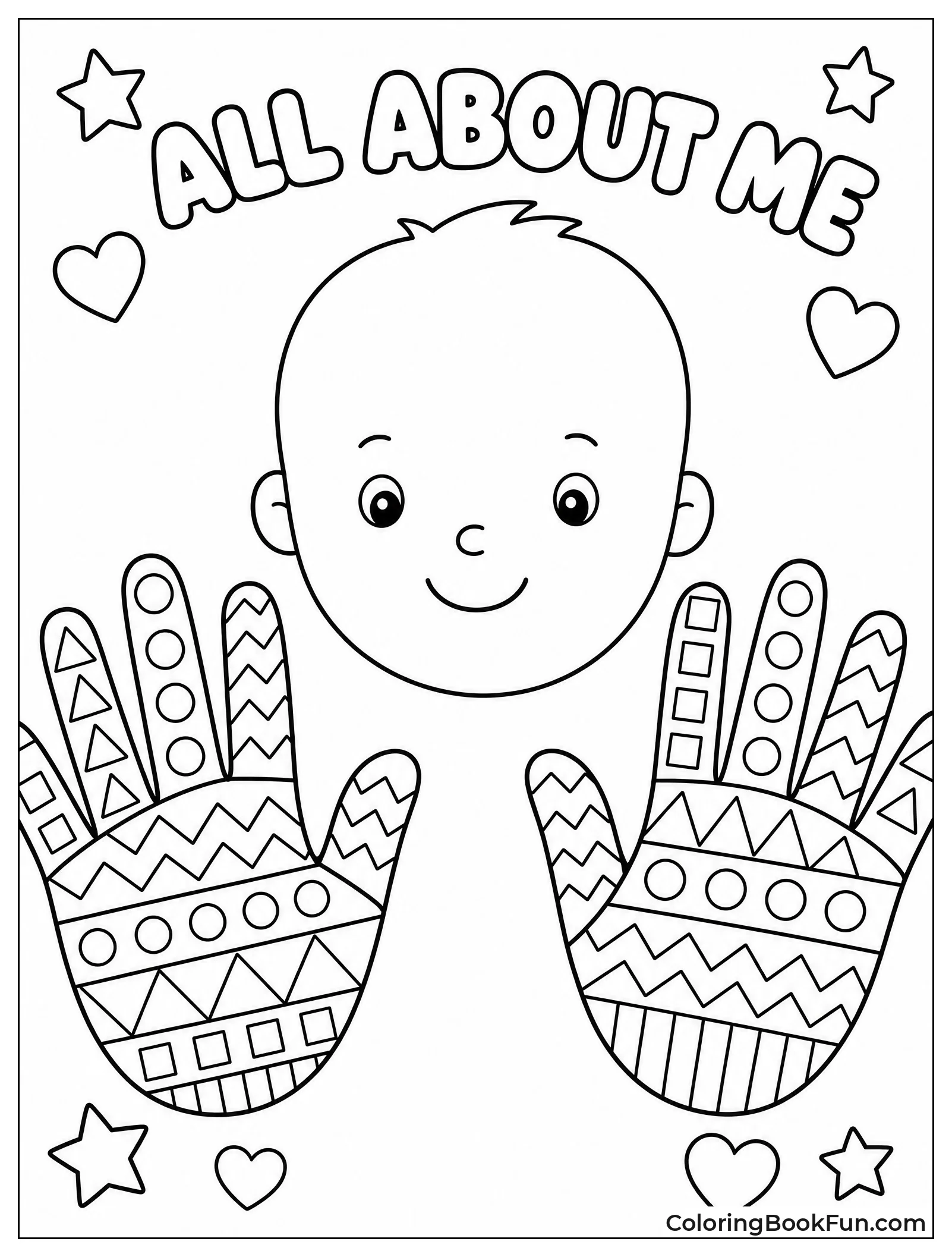 Hands Filled with Zentangle Designs